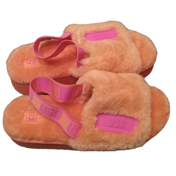 NWT & Gorgeous | UGG | Disco slide | Fur Platform Slippers | Women's | Size: 10 - Picture 5 of 16